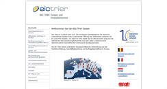 Desktop Screenshot of eic-trier.de