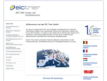 Tablet Screenshot of eic-trier.de